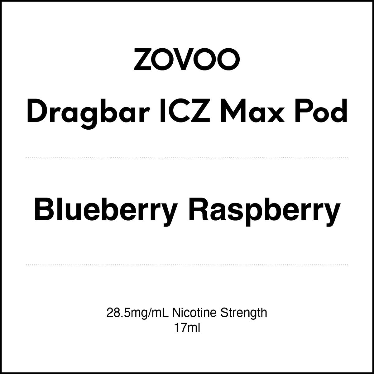 ZovooDragbarICZMaxPrefilledPod-BlueberryRaspberry