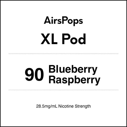 No.90BlueberryRaspberry-AIRSCREAMAirsPopsXLPods10ml